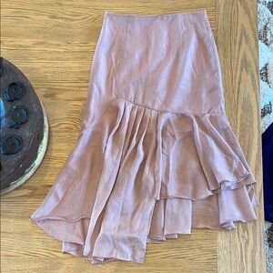 SOLD Mauve pink ruffle skirt